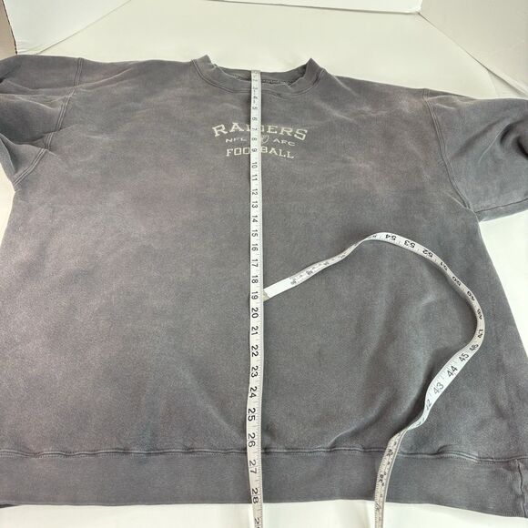 Vintage Oakland Raiders Crewneck Sweatshirt, XL, Black, Logo, NFL, - Picture 6 of 8